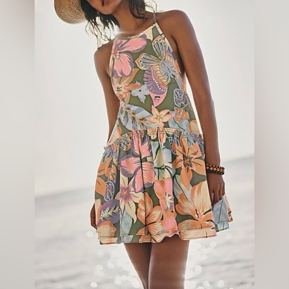 Nwot Free People Deserted Island Mini Dress
